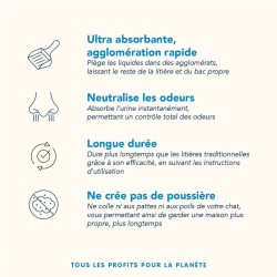 Almo Nature Grain Texture litière 4 kg pour chats