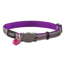 rogz Nightcat collier violet pour chats