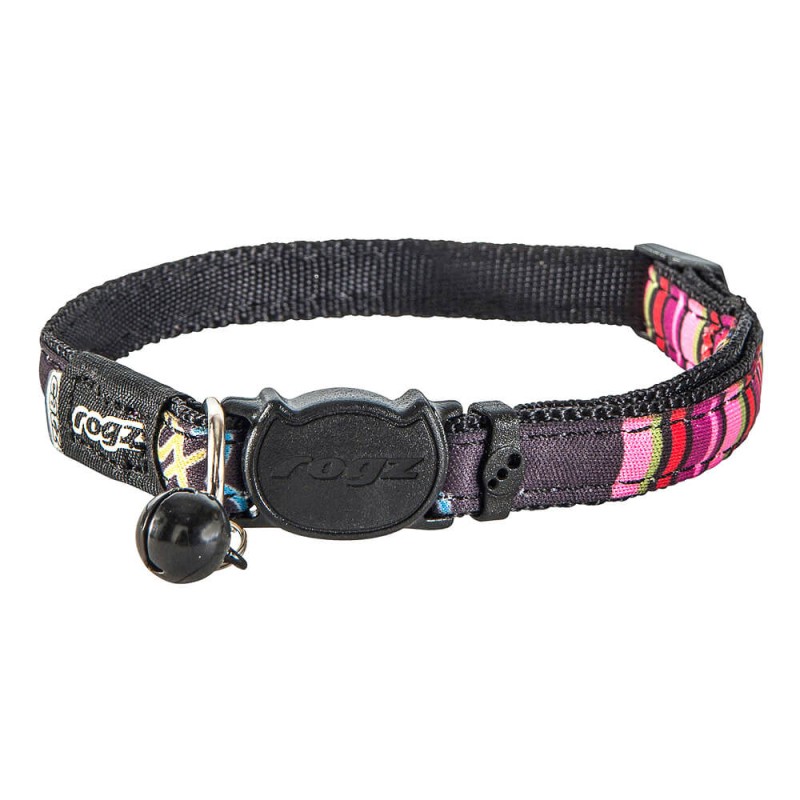 rogz NeoCat collier noir et rose pour chats