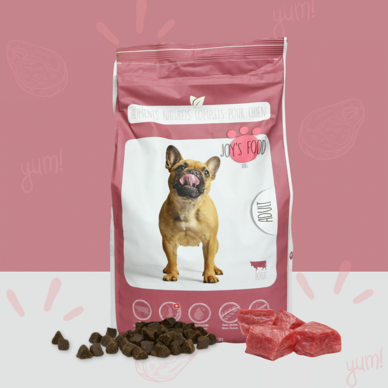 Joy's Food Croquettes semi-humides Bœuf frais pour chiens