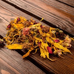 bunny Botanicals mélanger avec pâquerette ​et fleurs de trèfle rouge