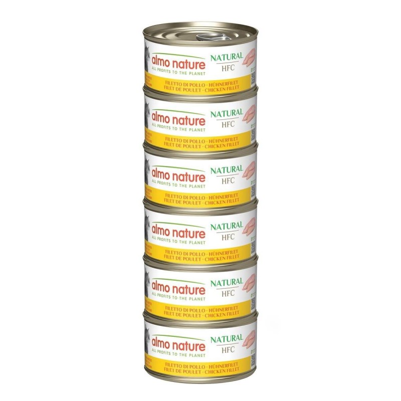 Almo Nature Multipack avec filet de poulet aliment humide pour chats 70 g