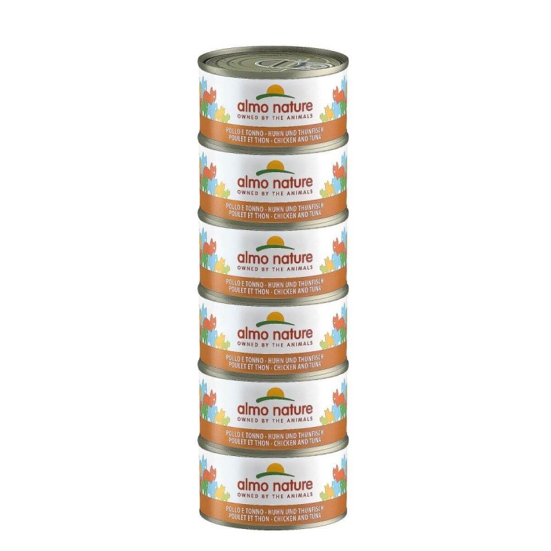 Almo Nature Multipack au poulet et au thon aliment humide pour chats 70 g