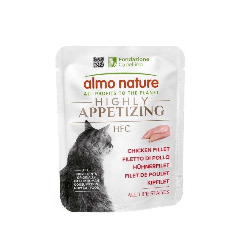 Almo Nature HFC Highly Appetizing Filet de poulet aliment humide pour chats