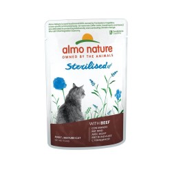 Almo Nature Sterilised au bœuf aliment humide pour chats