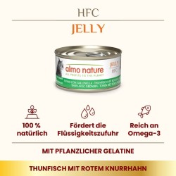 Almo Nature HFC Jelly Thon avec Grondin Rouge aliment humide pour chats