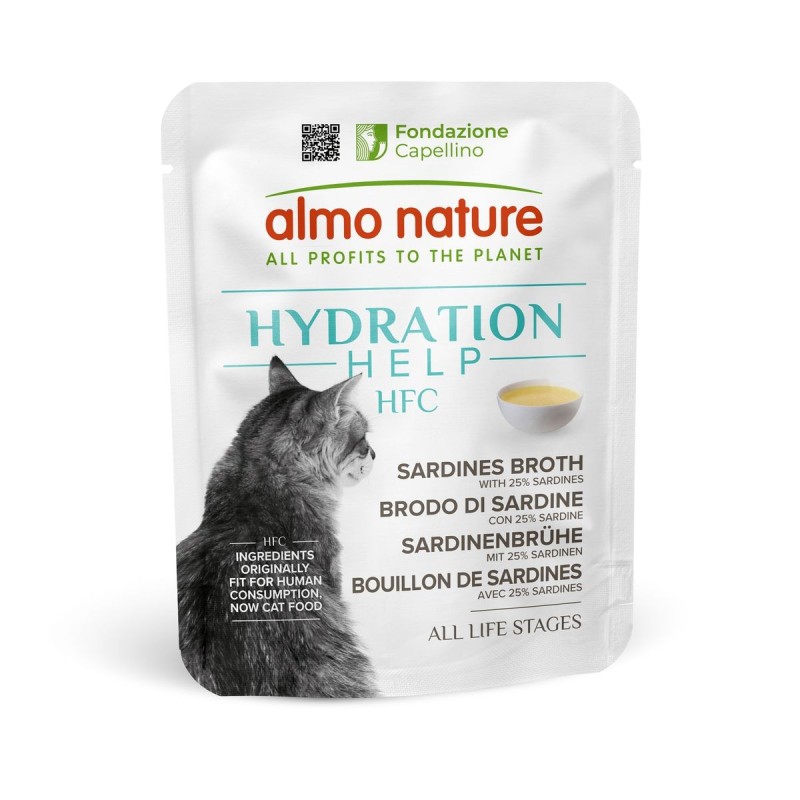 Almo Nature HFC Hydration avec sardines et bouillon aliment humide pour chats
