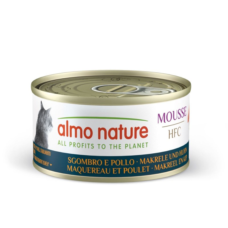 Almo Nature HFC Mousse maquereau et poulet aliment humide pour chats