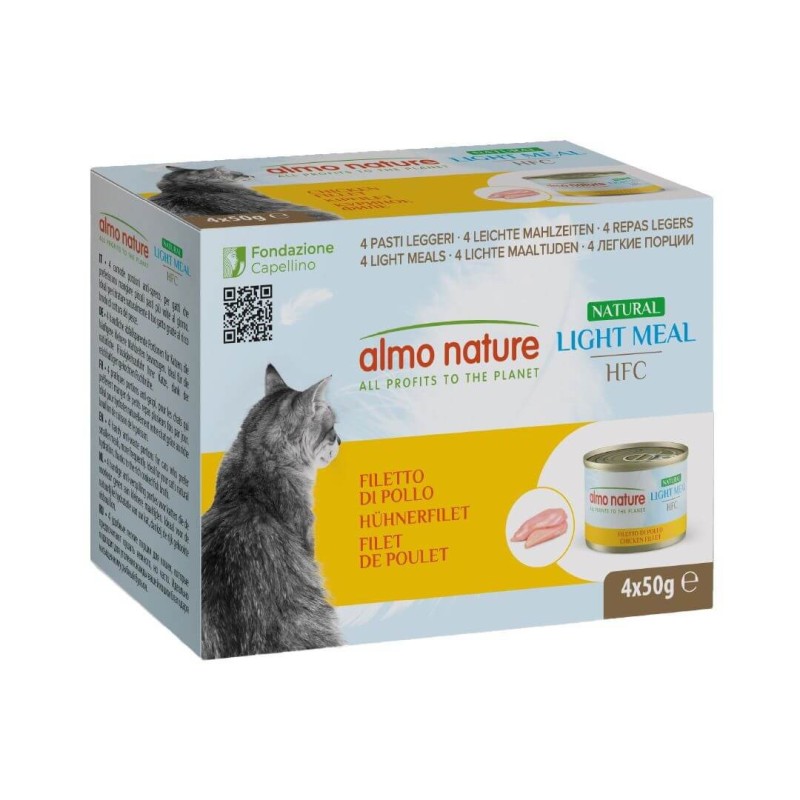 Almo Nature HFC Natural Light Meal filet de poulet aliment humide pour chats