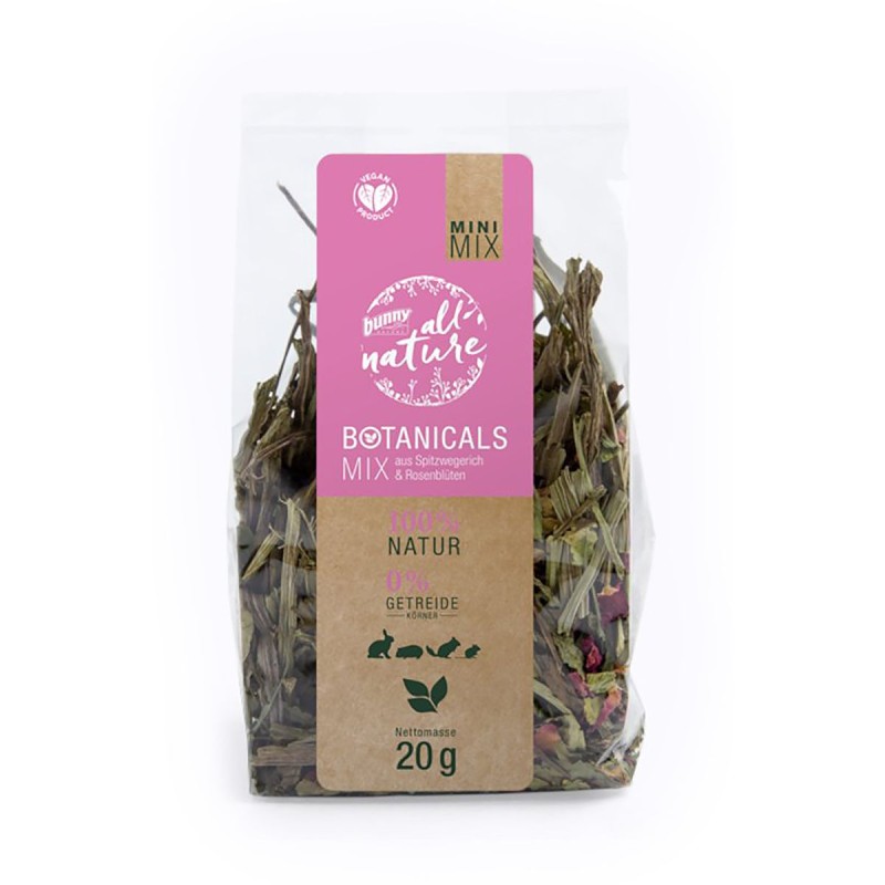 Botanicals mini Mélange de plantain lancéolé ​et pétales de rose