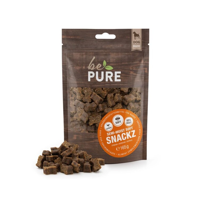 bePure Semi​-​Moist Soft Snackz à l’autruche