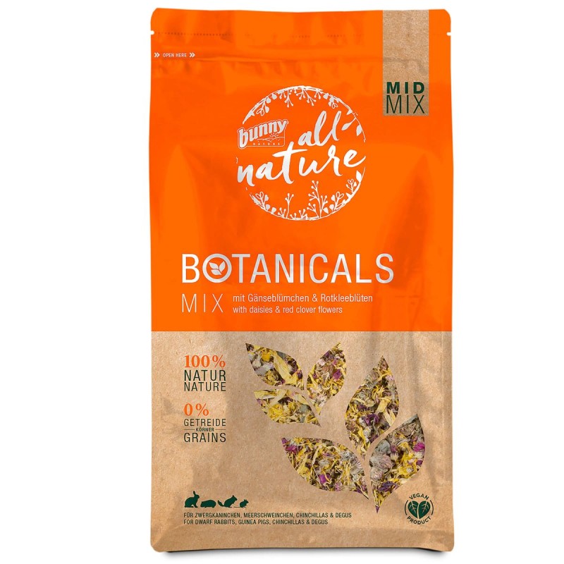 bunny Botanicals mélanger avec pâquerette ​et fleurs de trèfle rouge