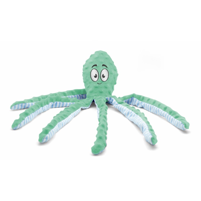 Peluche pieuvre verte Bublimex pour chiens