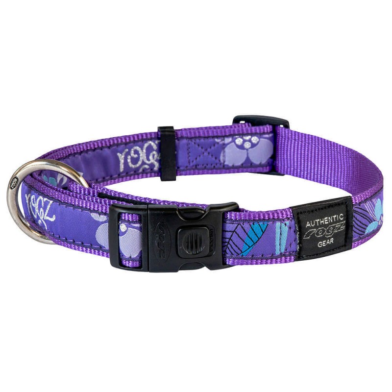 Rogz Fancy Dress Purple Forest collier pour chiens