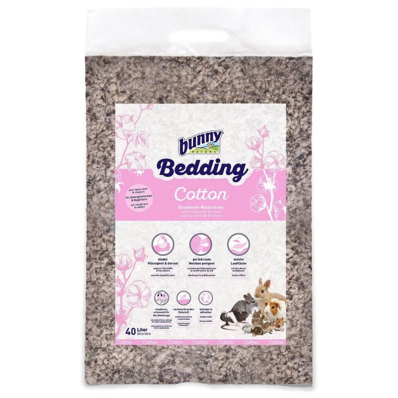 Bunny Bedding Cotton pour rongeurs