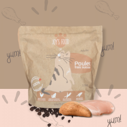Croquettes Joys'Food sèche au Poulet frais pour chats