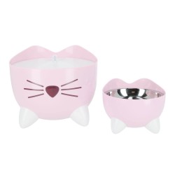 Catit Pixi Fountain Combo Kit distributeur rose pour chats