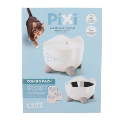 Catit Pixi Fountain Combo Kit distributeur blanc pour chats